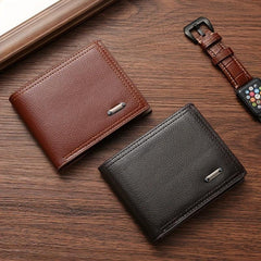 Men's Wallet Business Money Clip Ultra-thin Card Bag Soft Leather