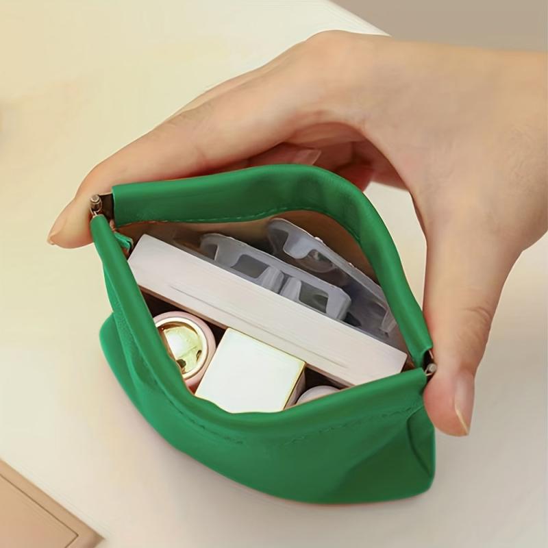 Men's Wallet Self-closing Card Bag Coin Purse ID Card Storage Bag