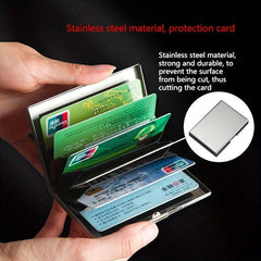 Men's RFlD Blocking Card Holder Stainless Steel