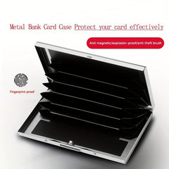 Men's RFlD Blocking Card Holder Stainless Steel