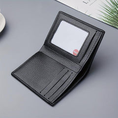 Lychee Pattern Short Wallet Card Holder Money Clip Coin Purse
