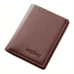 Lychee Pattern Short Wallet Card Holder Money Clip Coin Purse