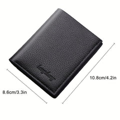 Lychee Pattern Short Wallet Card Holder Money Clip Coin Purse