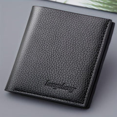 Lychee Pattern Short Wallet Card Holder Money Clip Coin Purse