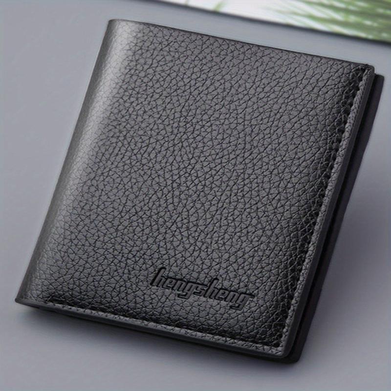 Lychee Pattern Short Wallet Card Holder Money Clip Coin Purse