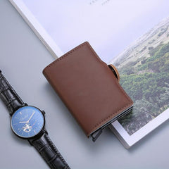 Aluminum Alloy Automatic Pop up Card Holder Money Clip