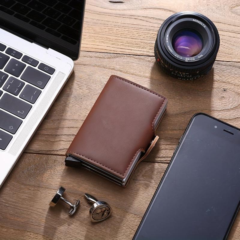 Aluminum Alloy Automatic Pop up Card Holder Money Clip