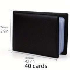 Men's Thin Card Holder with Calculator Slots