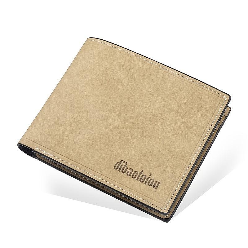 Men's Leather Short Wallet Money Clip Card Holder Coin Purse