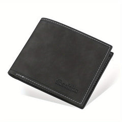 Men's Leather Short Wallet Money Clip Card Holder Coin Purse