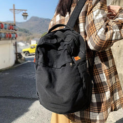 Classic Casual Canvas Backpack Vintage Large Capacity Travel Backpack