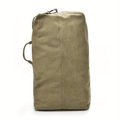 Khaki Canvas Backpack Men's Travel Mountaineering Backpack
