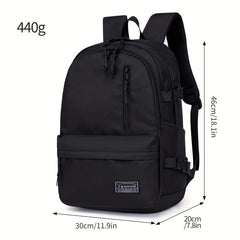 Nylon Laptop Backpack For Men Large Capacity Travel Work Backpack