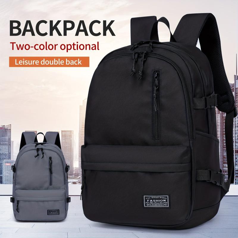Nylon Laptop Backpack For Men Large Capacity Travel Work Backpack