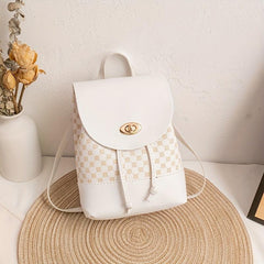 1pc Floral Pattern Backpack Women's Double Shoulder Bag