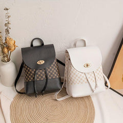 1pc Floral Pattern Backpack Women's Double Shoulder Bag