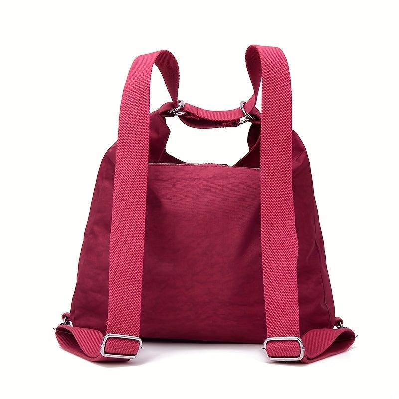 Casual Waterproof Nylon Backpack For Daily Commute