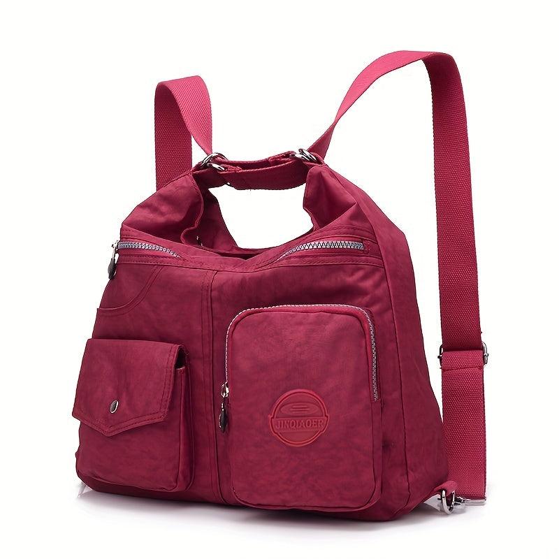 Casual Waterproof Nylon Backpack For Daily Commute
