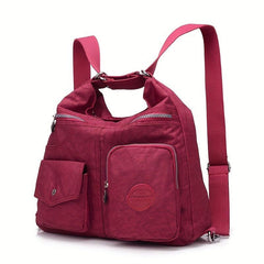 Casual Waterproof Nylon Backpack For Daily Commute