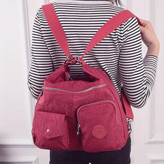 Casual Waterproof Nylon Backpack For Daily Commute
