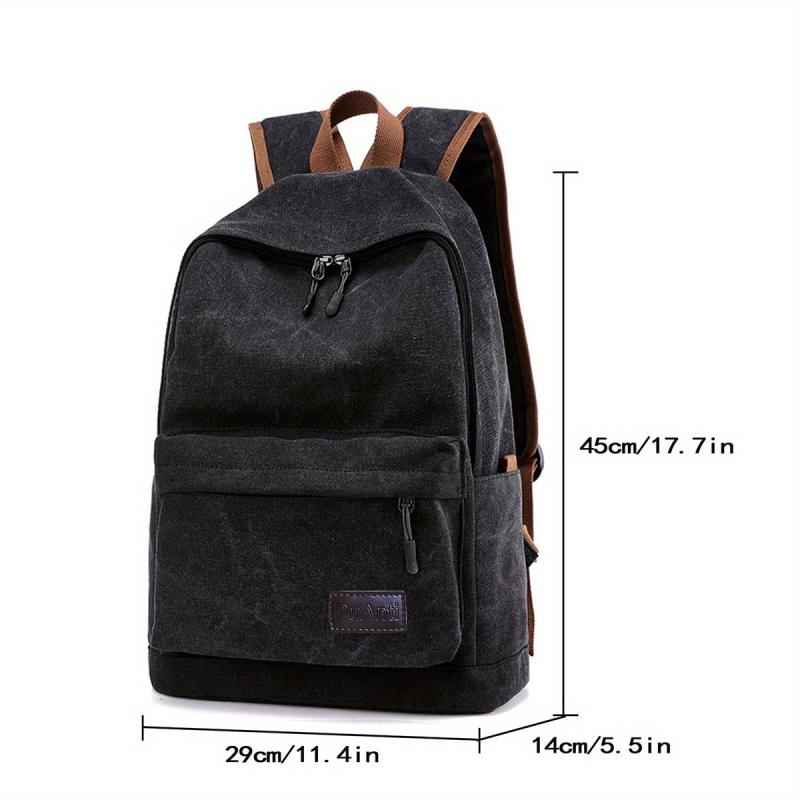 Canvas Backpack Large Capacity Backpack Junior High School Student Bookbag
