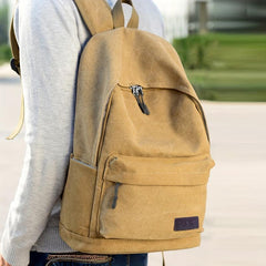 Canvas Backpack Large Capacity Backpack Junior High School Student Bookbag