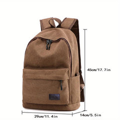 Canvas Backpack Large Capacity Backpack Junior High School Student Bookbag