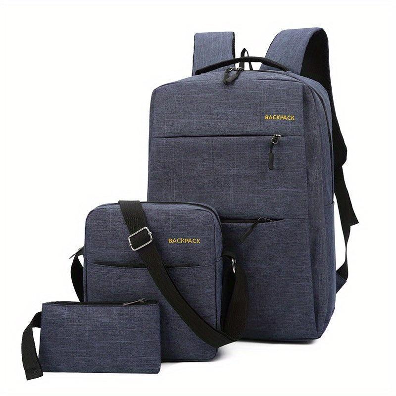 Business Backpack Computer Bag Crossbody Bag Set
