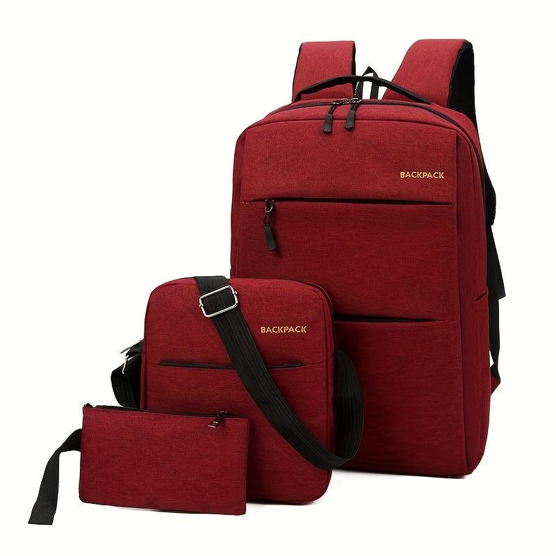 Business Backpack Computer Bag Crossbody Bag Set