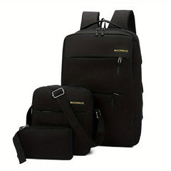 Business Backpack Computer Bag Crossbody Bag Set