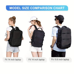 Waterproof Polyester Backpack With USB Charging Port For Traveling