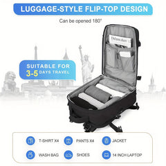 Waterproof Polyester Backpack With USB Charging Port For Traveling