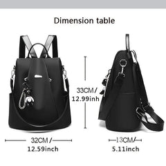 Casual Oxford Fabric Dual Shoulder Backpack