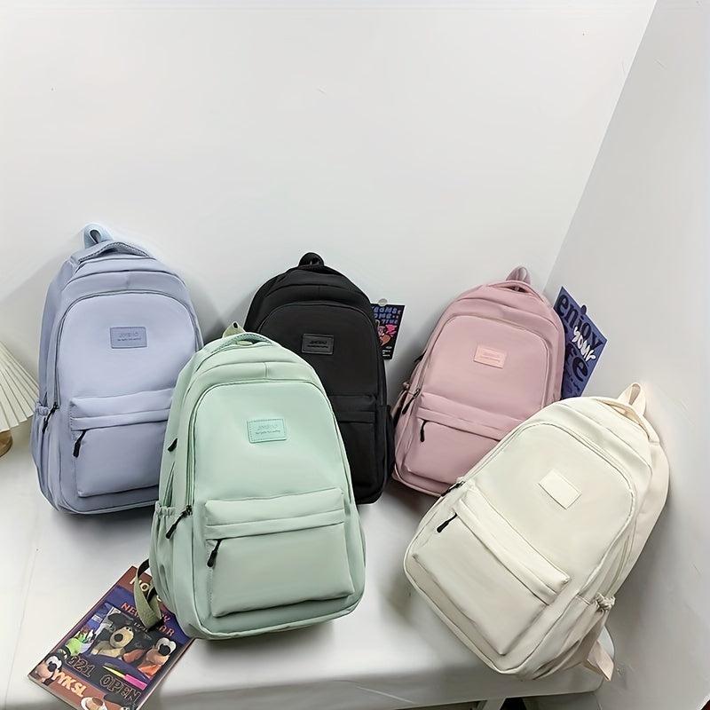 1pc Student Backpack For High School Middle School Large Capacity
