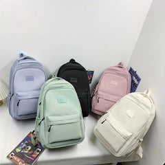 1pc Student Backpack For High School Middle School Large Capacity