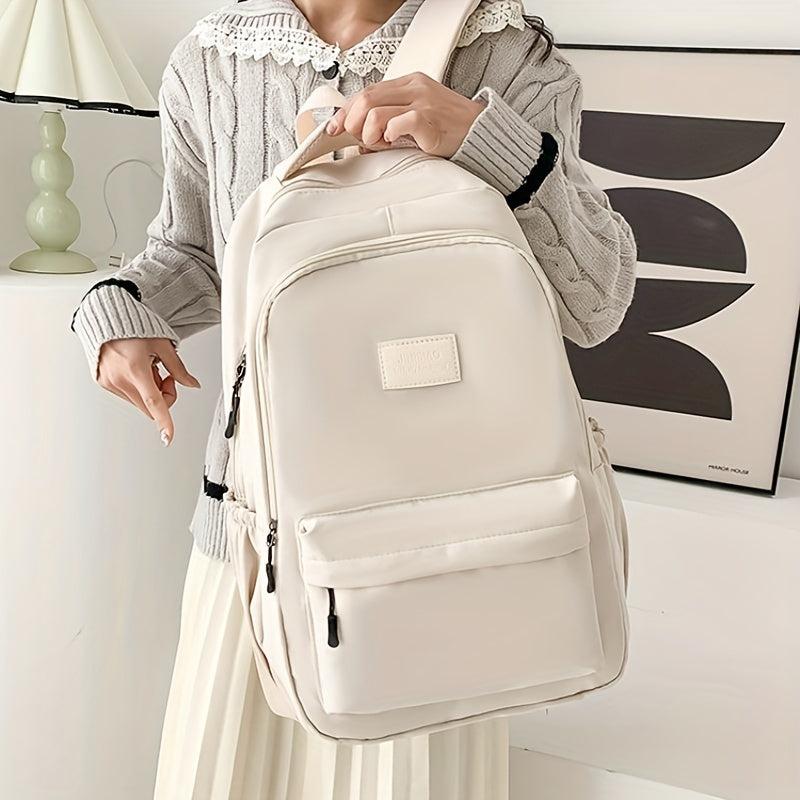 1pc Student Backpack For High School Middle School Large Capacity
