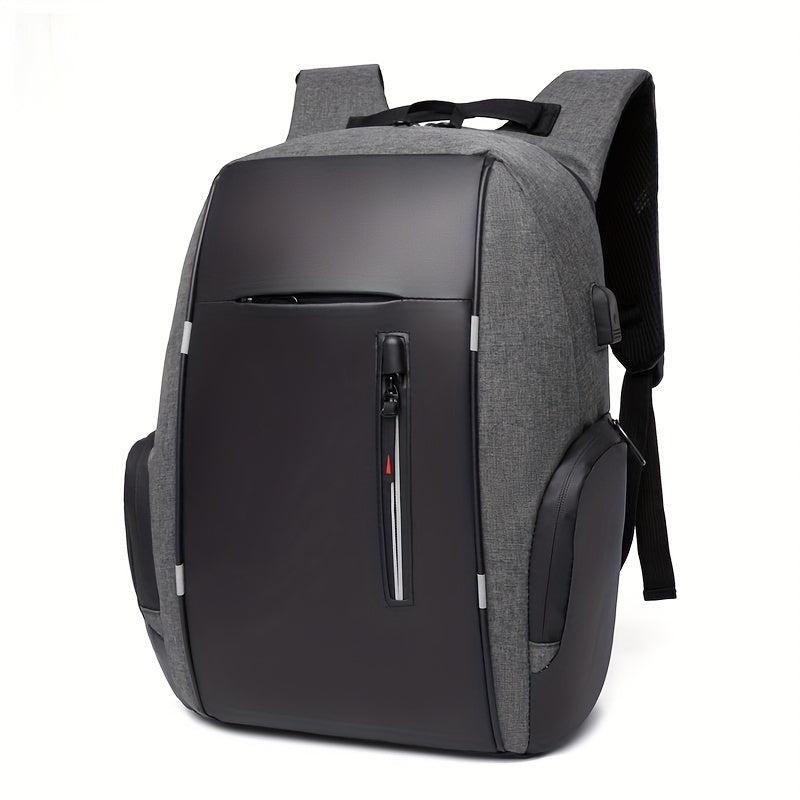 Men's Large Capacity Business Backpack with USB Charging