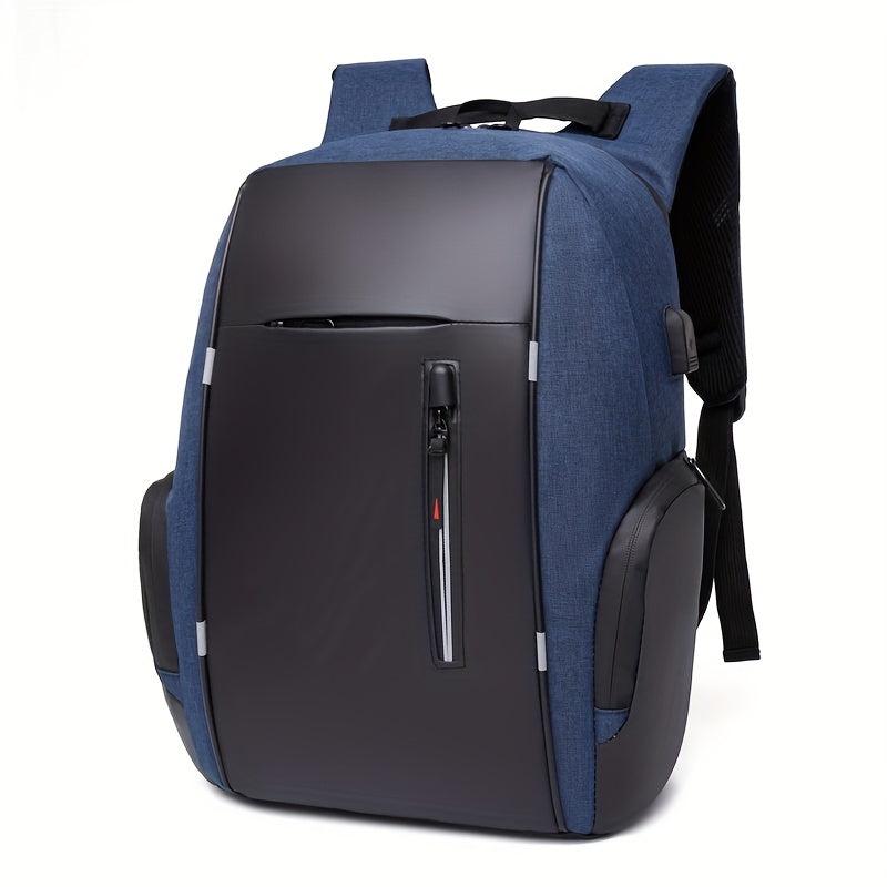 Men's Large Capacity Business Backpack with USB Charging