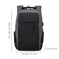 Men's Large Capacity Business Backpack with USB Charging