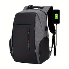 Men's Large Capacity Business Backpack with USB Charging