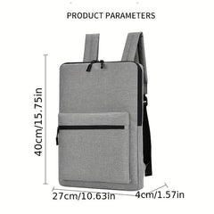 Men's Ultra Thin Laptop Backpack Nylon Business Shoulder Bag Travel Backpack