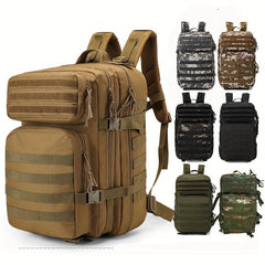 45L Waterproof Camouflage Tactical Backpack Travel Computer Bag