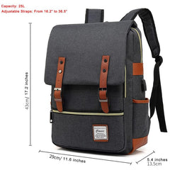 Large Laptop Backpack with USB Charging Port