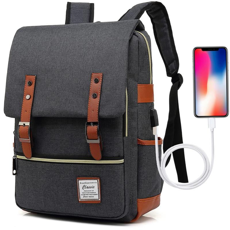Large Laptop Backpack with USB Charging Port