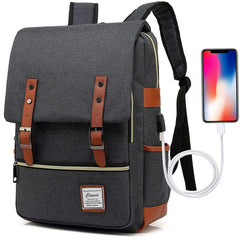 Large Laptop Backpack with USB Charging Port