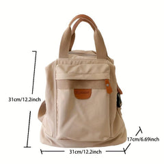 Casual Canvas Backpack Travel Backpack School Bag