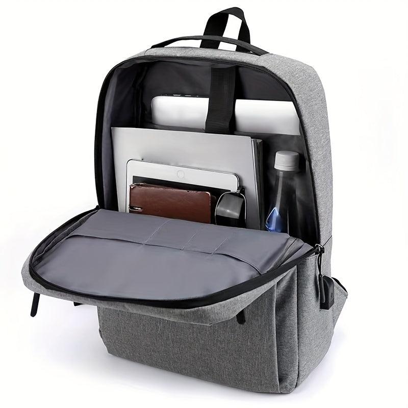 38L Laptop Backpack USB Charging Port Waterproof Shockproof Travel Bag