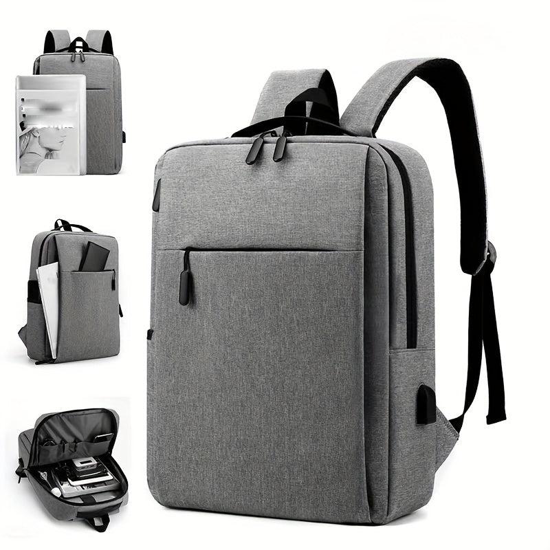38L Laptop Backpack USB Charging Port Waterproof Shockproof Travel Bag