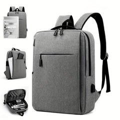 38L Laptop Backpack USB Charging Port Waterproof Shockproof Travel Bag