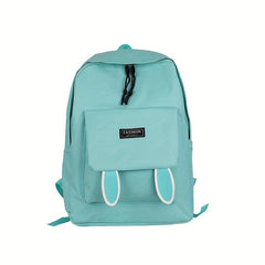 4pcs Rabbit Ears Shape Student Backpack Set